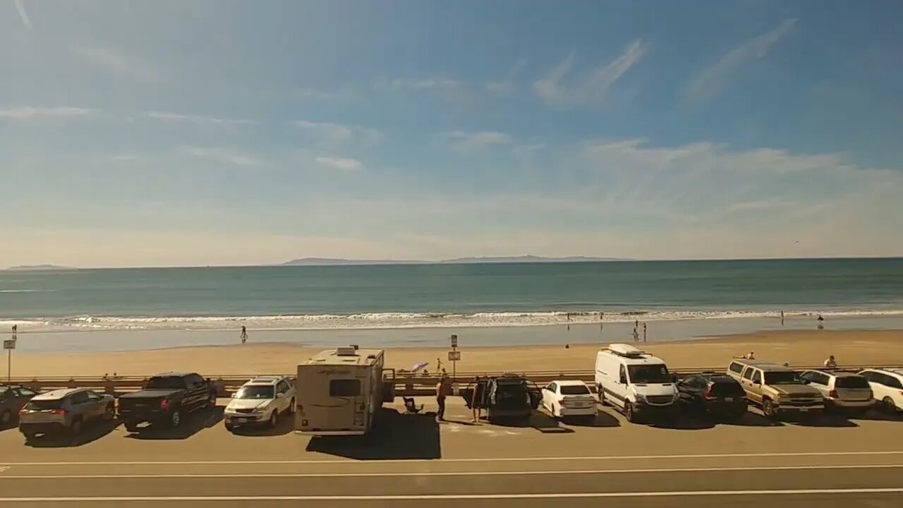 View of the Channel Islands from the Amtrak Coast Starlight