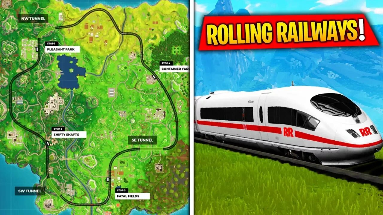 NEW "Rolling Railways" is being Added to Fortnite! Epic Games to Add New Train Route 😮