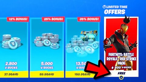 The FREE "RED STRIKE" STARTER PACK 8 in Fortnite! FREE ITEMS - New SEASON X Starter Pack!