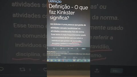 o que é kinkster ... eu me choquei quando soube ... parada gay... conteúdo 18+ ... tá ok ?