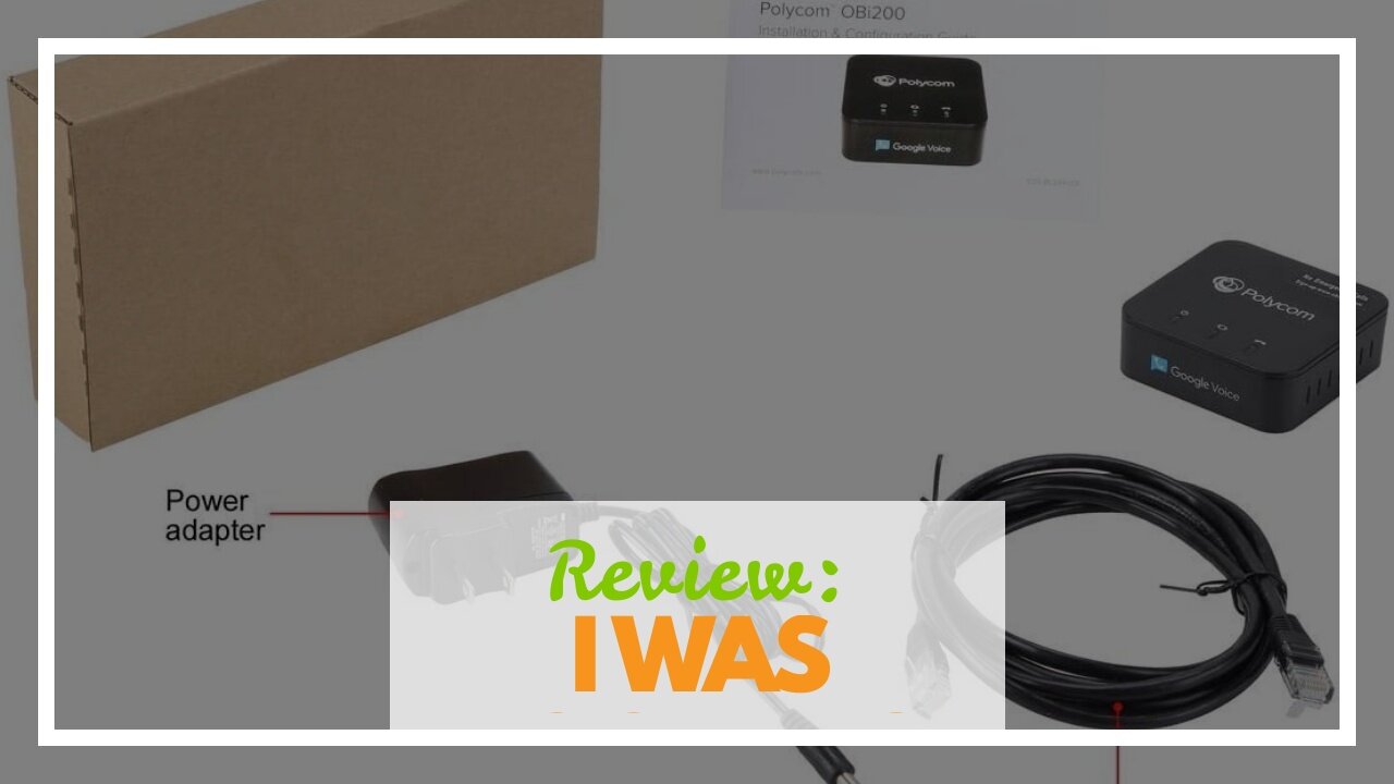 Review: Obihai OBi200 1-Port VoIP Adapter with Google Voice and Fax Support for Home and SOHO P...