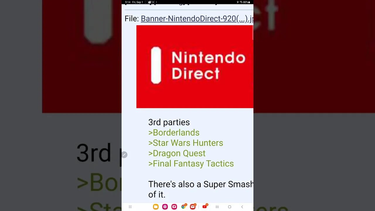 random nintendo direct leak