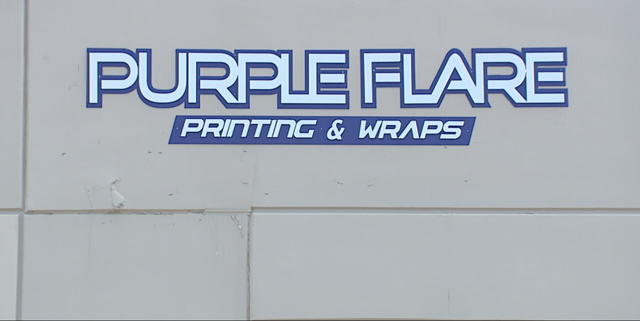 WE'RE OPEN: Purple Flare Printing & Wraps