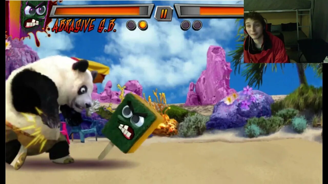 Po The Panda VS Abrasive SpongeBob In A Nickelodeon Super Brawl 3 Just Got Real Battle