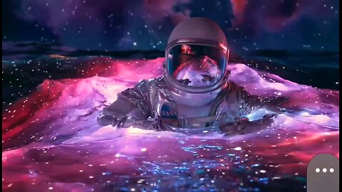 astronaut in the ocean
