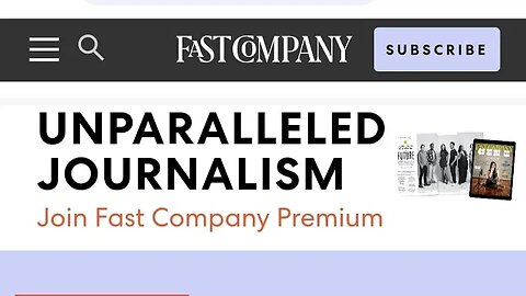 SUBSCRIBE FAST COMPANY PREMIUM UNPARALLELED JOURNALISM -- FRANSISCA OFFICIAL