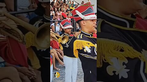 BANDA MARCIAL HEITOR VILLA LOBOS 2023 - ENCONTRO DE BANDAS E FANFARRAS - PONTA DE PEDRAS - #shorts