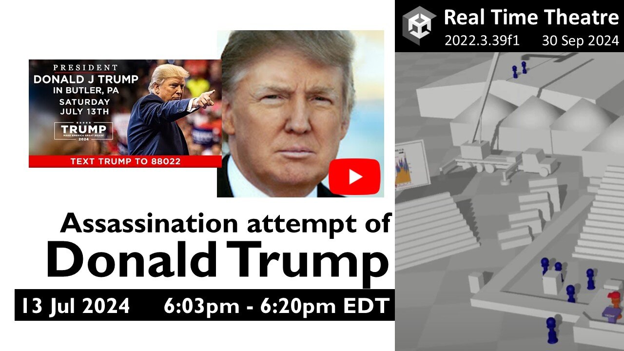 Real Time: Assassination attempt of Donald Trump (13 Jul) | DJT Livestream (6:03 pm - 6:20 pm EDT)