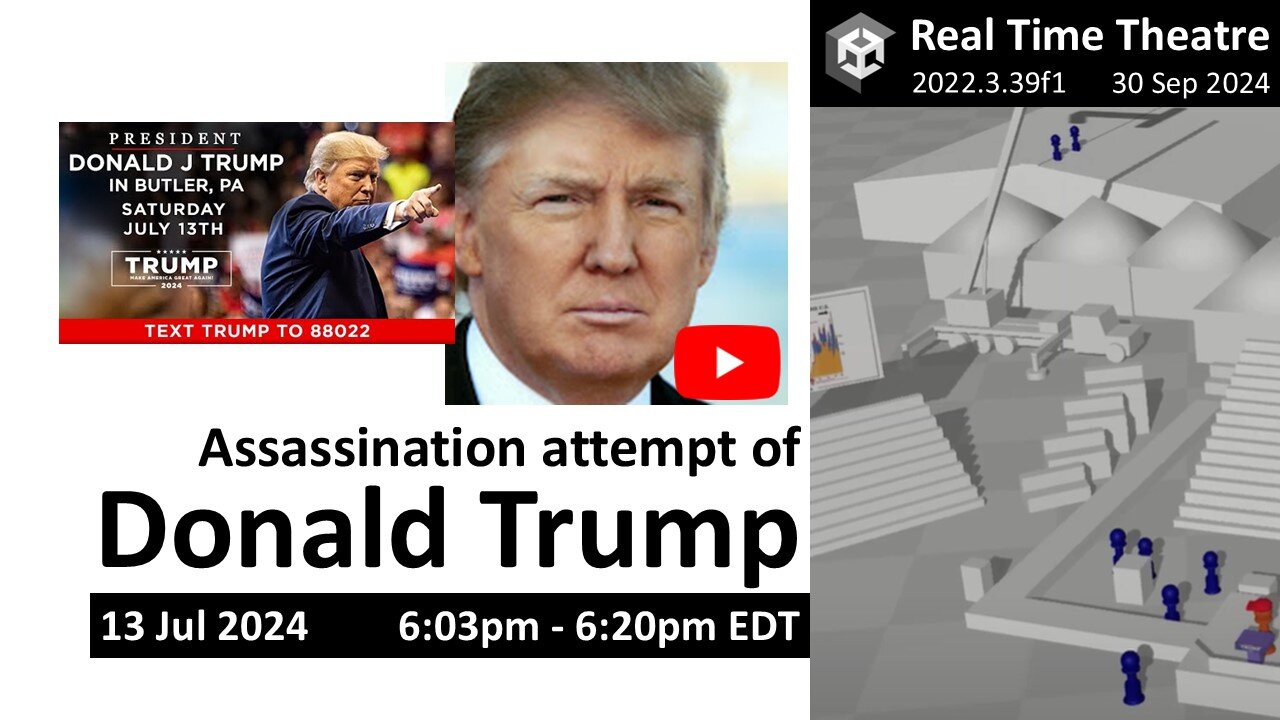 Real Time: Assassination attempt of Donald Trump (13 Jul) | DJT Livestream (6:03 pm - 6:20 pm EDT)