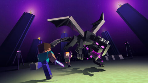 ENCONTREI O ENDER DRAGON NO MINECRAFT!