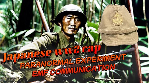 Paranormal session of a WW2 Japanese Naval cap using EMF meter for communication of deceased soldier