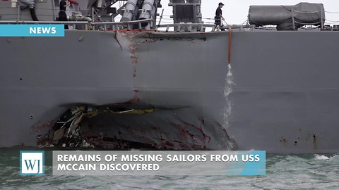 Remains Of Missing Sailors From USS McCain Discovered