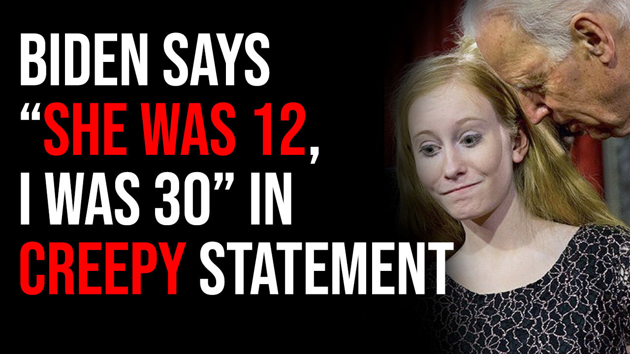 Biden Says "She Was 12, I Was 30" In Creepy & Shockingly Weird Statement