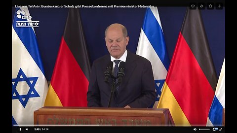 Scholz in Israel
