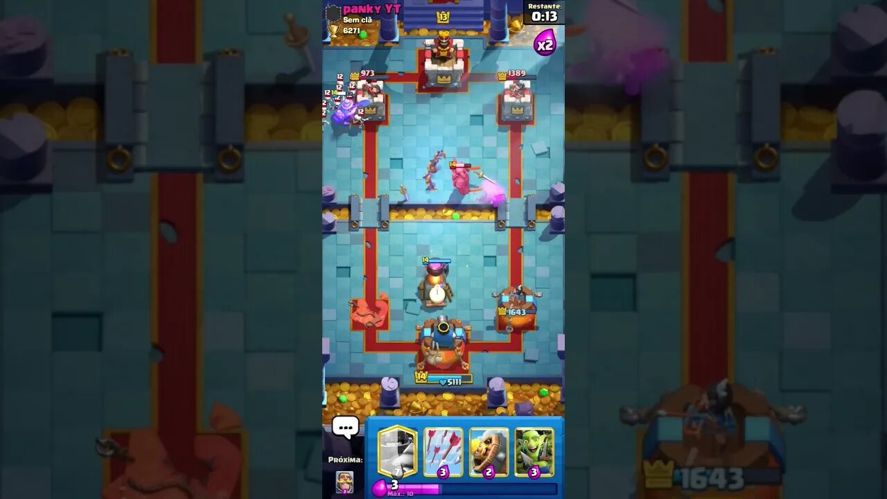 CLASH ROYALE SHORTS #47 - SÓ TEM PARTIDA TOP