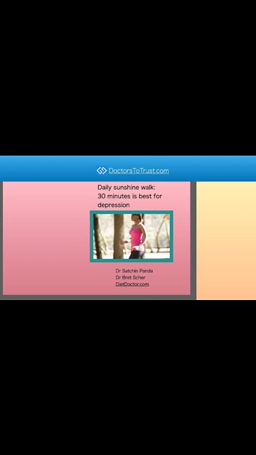 Satchin Panda & DietDoctor.com: Blue light receptors and countering DEPRESSION #shorts