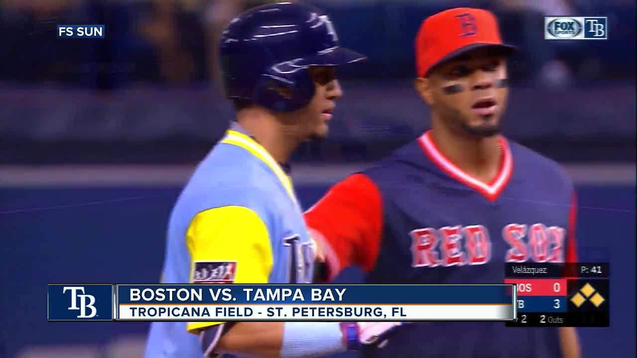 Willie Adames, Michael Perez lead Tampa Bay Rays to 10-3 win over Boston Red Sox