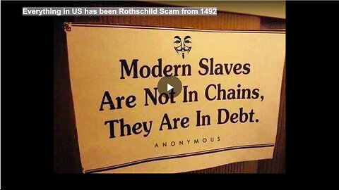 Everything in US has been Rothschild Scam from 1492