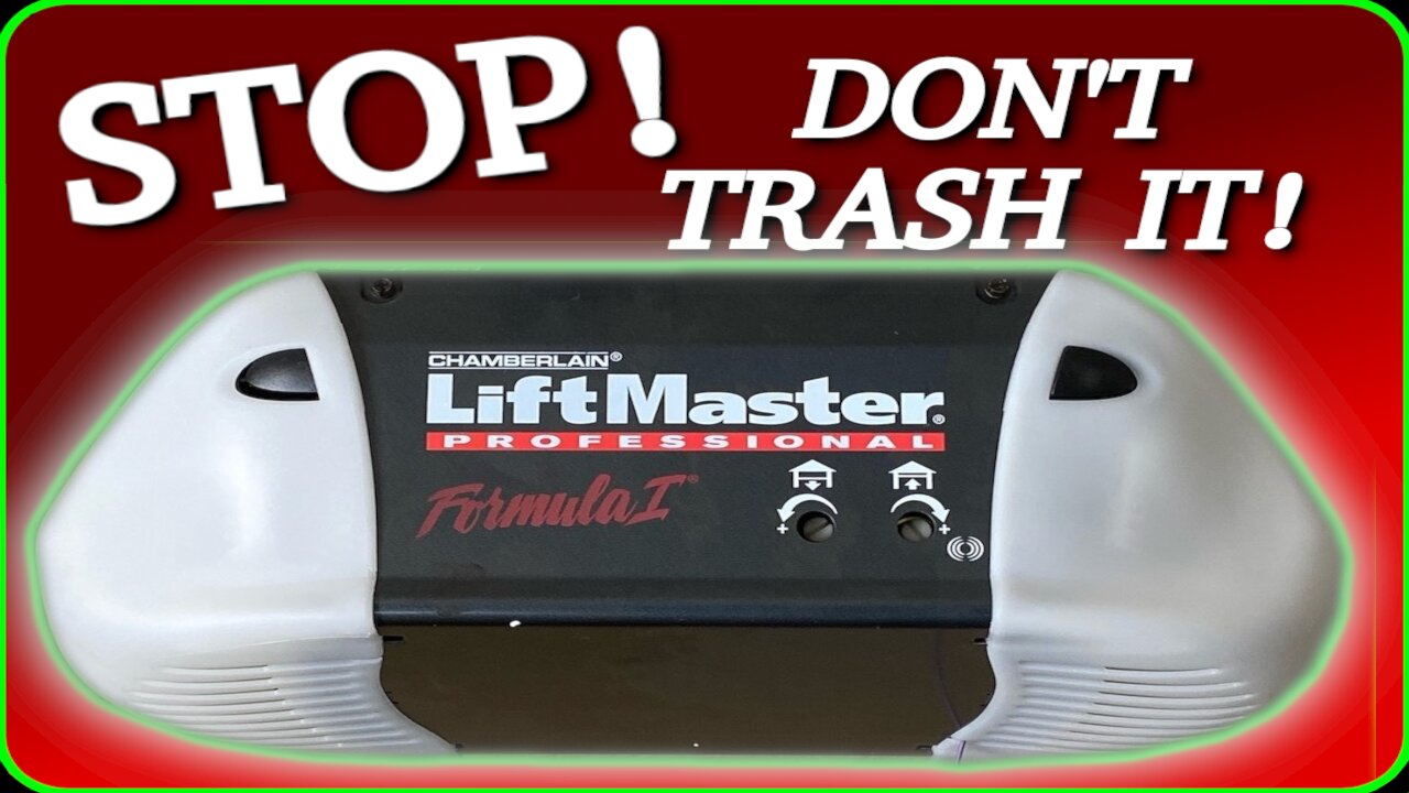 Garage Door Opener Repair - Don't Trash it, Fix it! - Fix Chamberlain Liftmaster broken drive gear