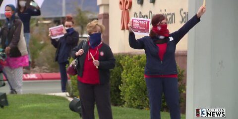 Las Vegas nurses address PPE shortage