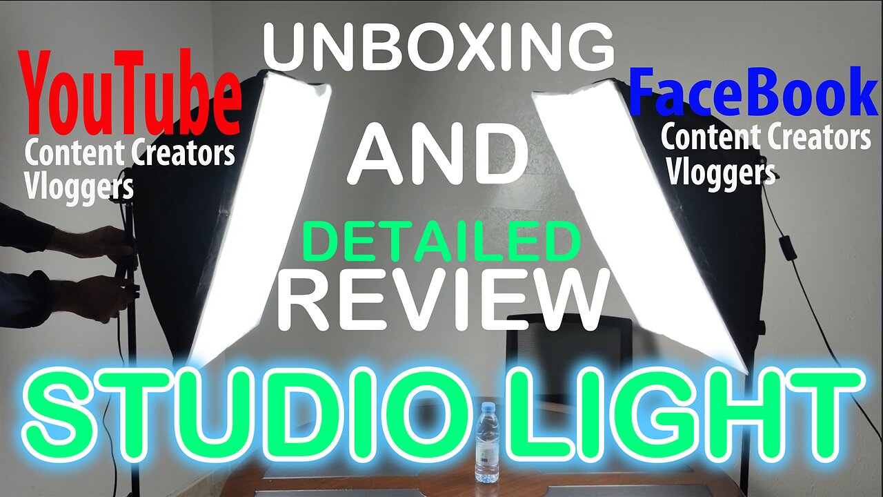 Studio Light | 50$ Price | Photography Softbox Lighting Kit | 135W Bulbs | Unboxing and Review