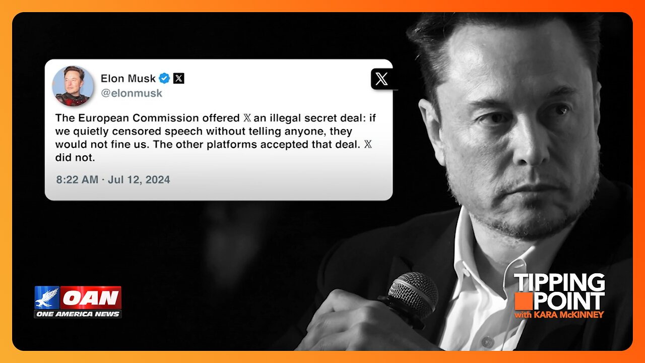 EU Commissioner Allegedly Threatening Elon Musk Behind Scenes to Curb Free Speech | TIPPING POINT 🟧