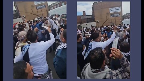 ⚡Muslim immigrants in UK show us their weapons on the streets.