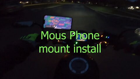 2023 Honda Rebel 500-mous phone mount install