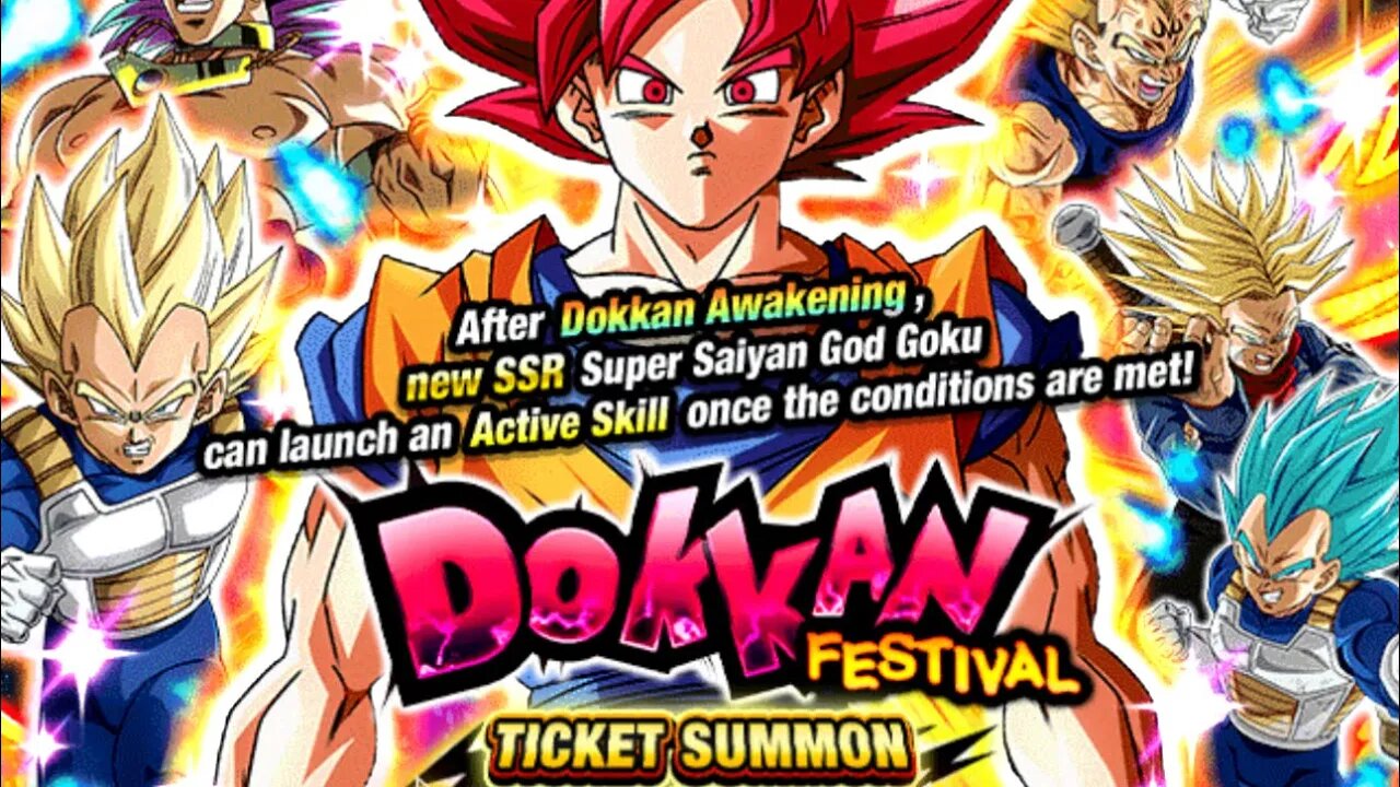 Dokkan Battle Saiyan Day Ticket Summon!!!!