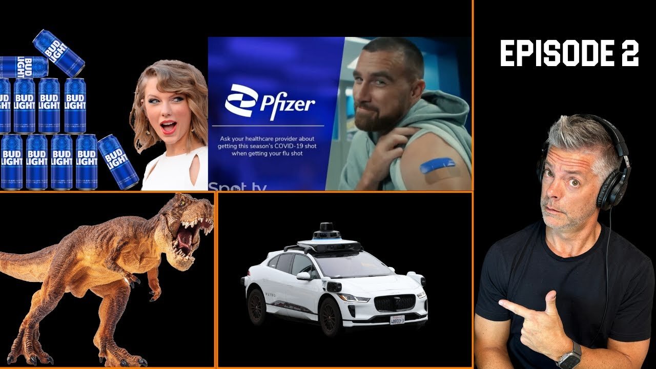 Ep.2 Reviving T-Rex, Waymo, Travis Kelce Selling Out, and Russell Brand