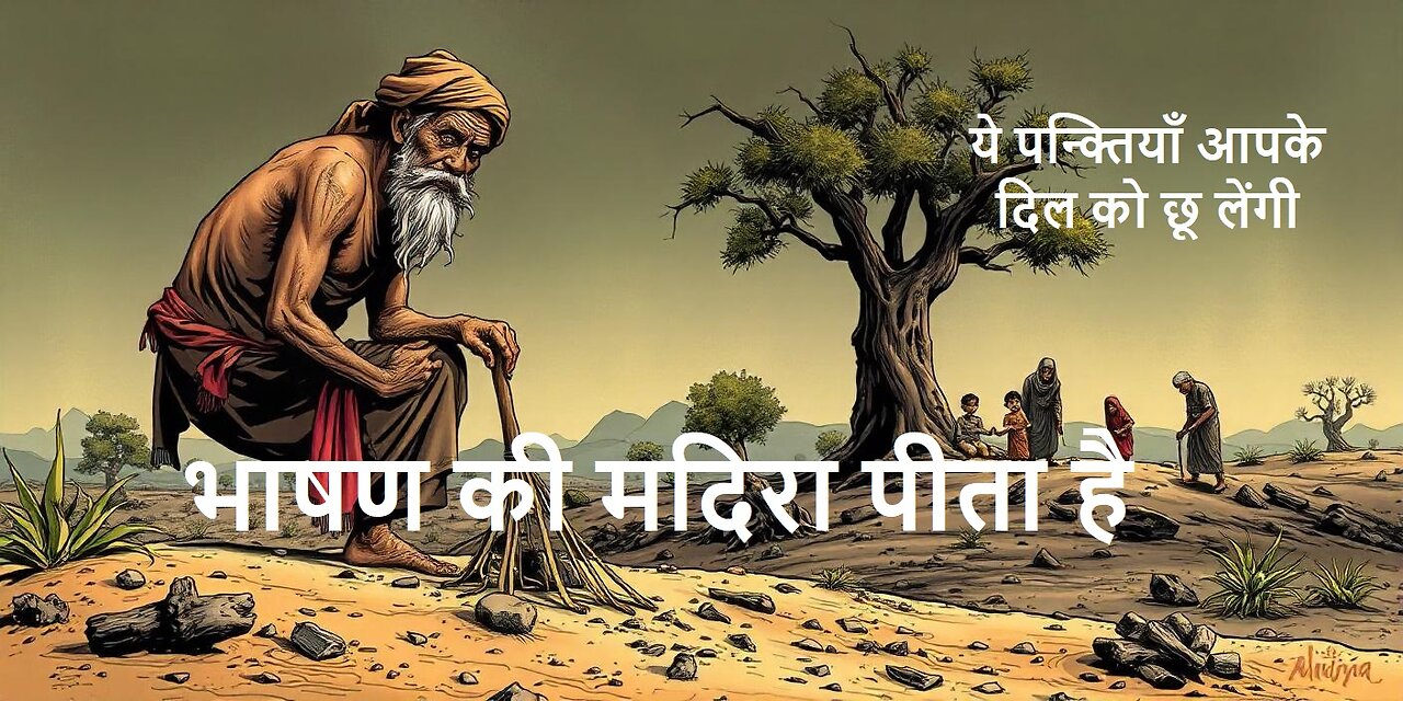 भाषण की मदिरा पीता है