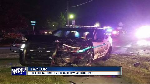 Taylor police officer involved in injury accident