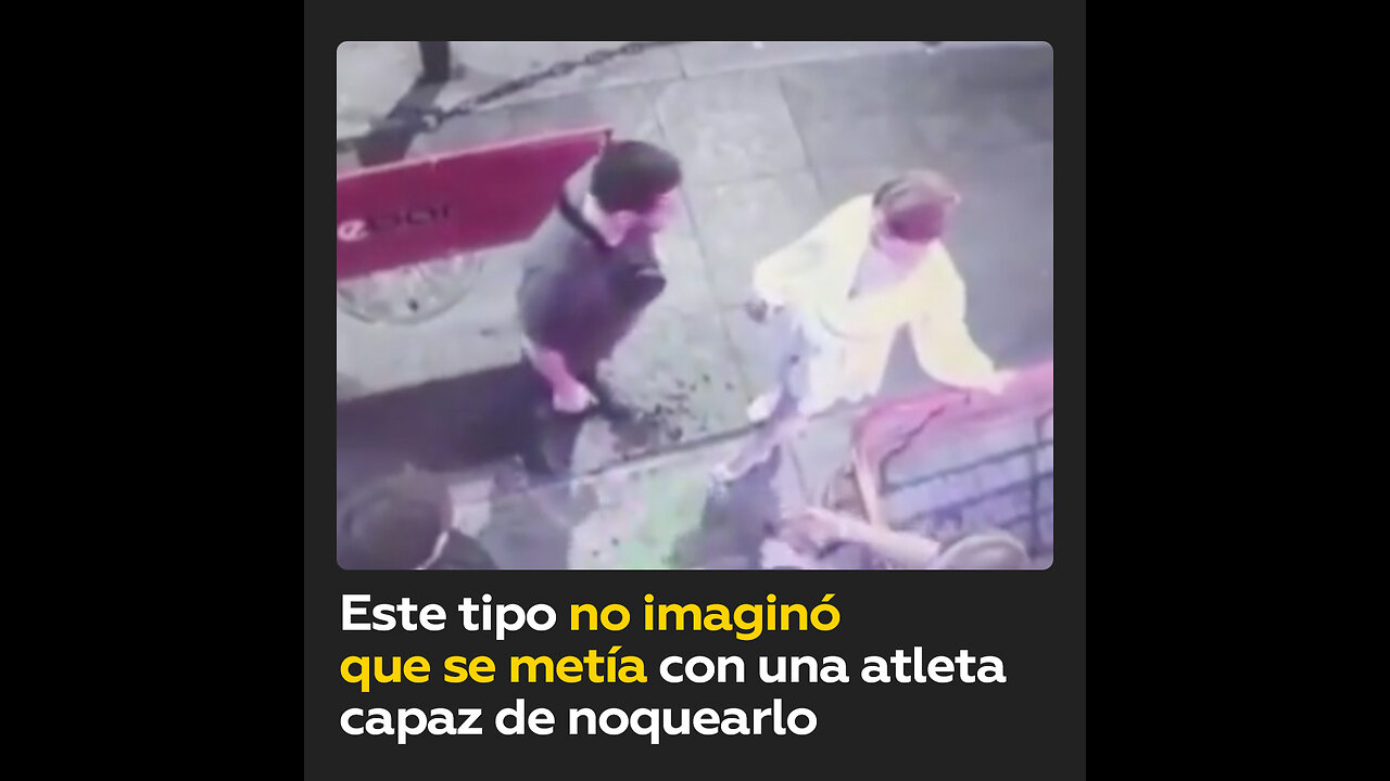 Rusa se defiende sola de un galán no deseado