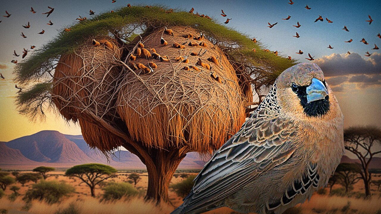 El Pájaro TEJEDOR que HACE nidos ENORMES · Documental de Animales en Español