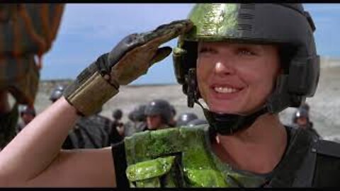 Starship Troopers - Nuke Em Rico -where'd you learn that -back in school -captain of the team
