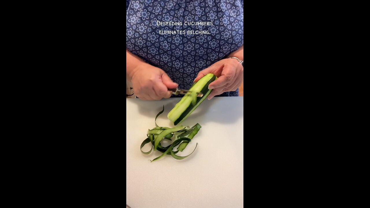 Deseeding Cucumbers Eliminates Belching