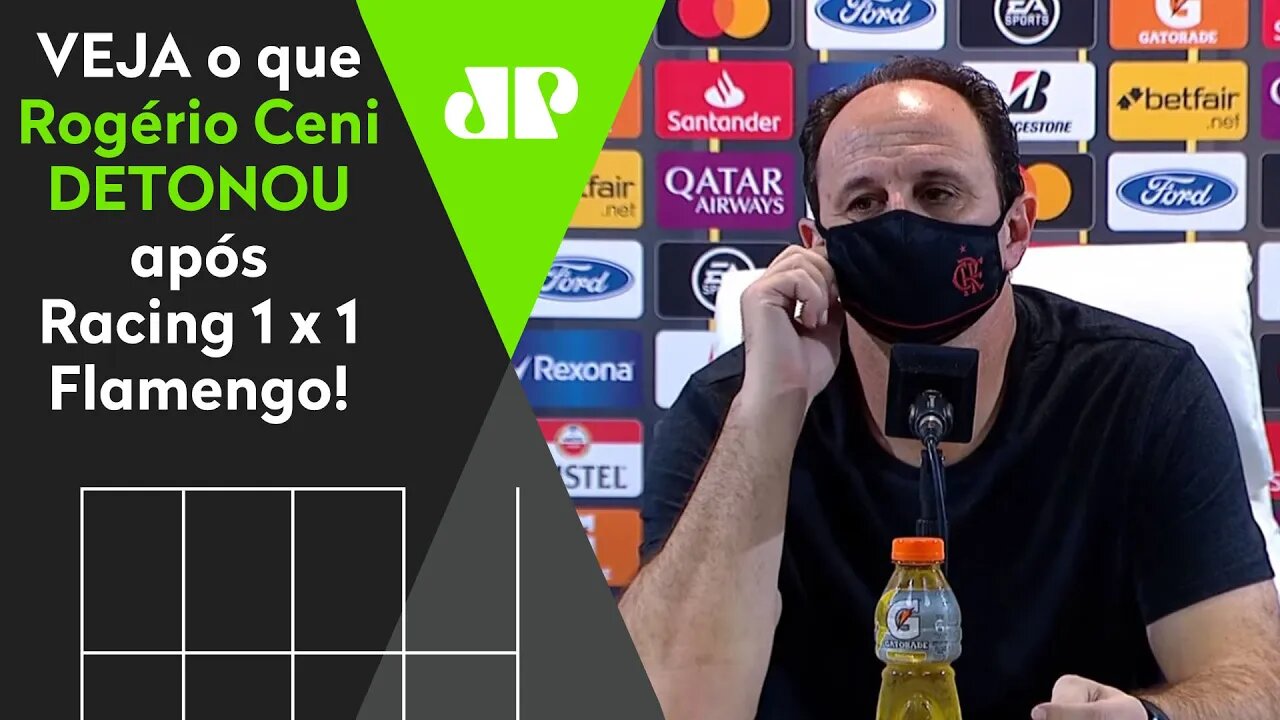 "FOI DESASTROSO!" VEJA o que Rogério Ceni DETONOU após Racing 1 x 1 Flamengo!