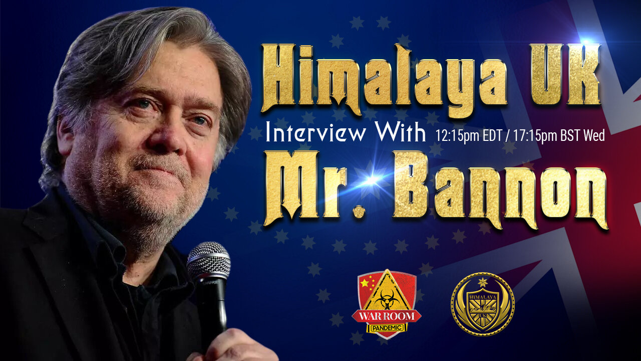Weekly Interview with Mr. Bannon (every Wed) 18th August, 2021