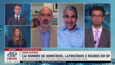 Cai número de homicídios, latrocínios e roubos em SP; Schelp, d'Avila e Kobayashi analisam