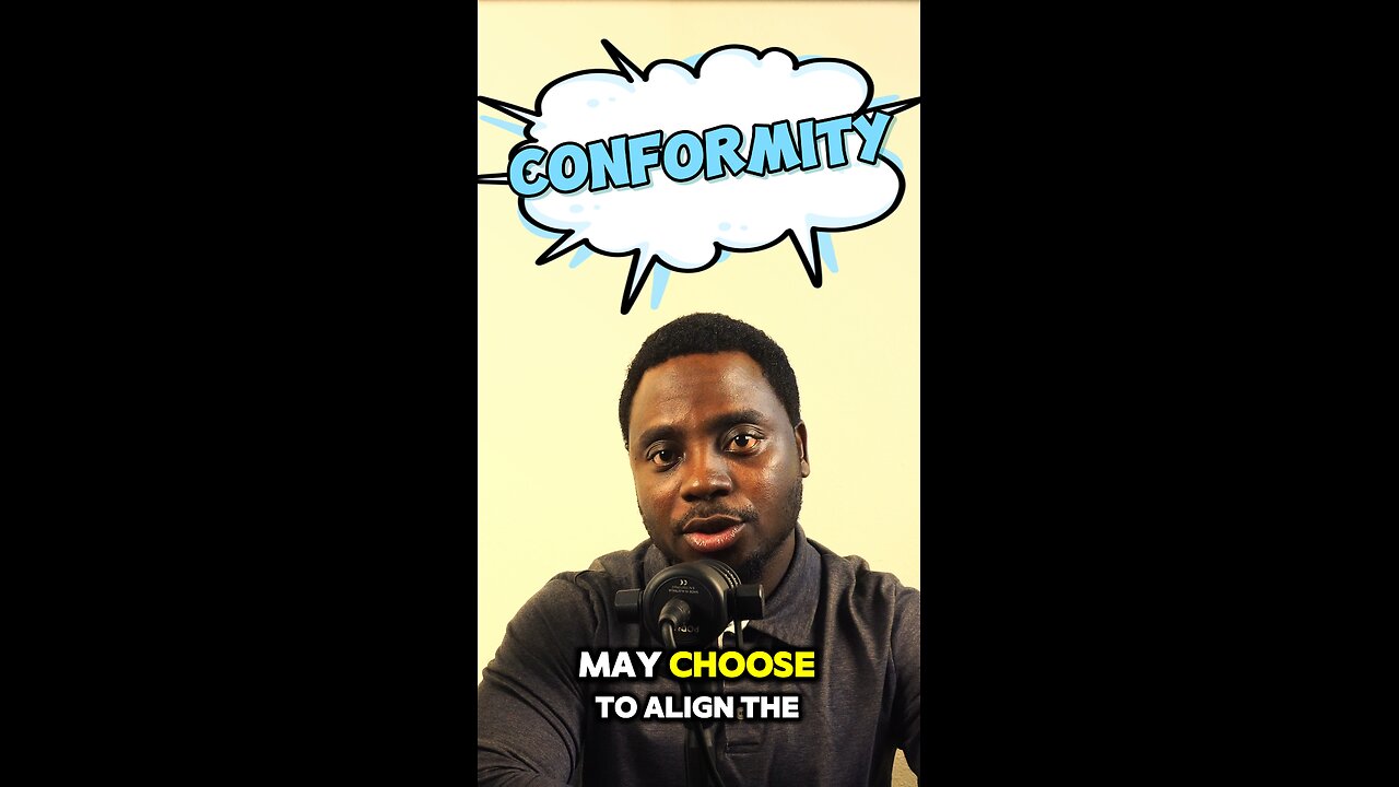 Psychological concept called CONFORMITY