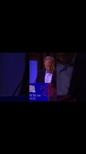“Unjustified and brutal invasion of Iraq. I mean of Ukraine.” #bush #iraq