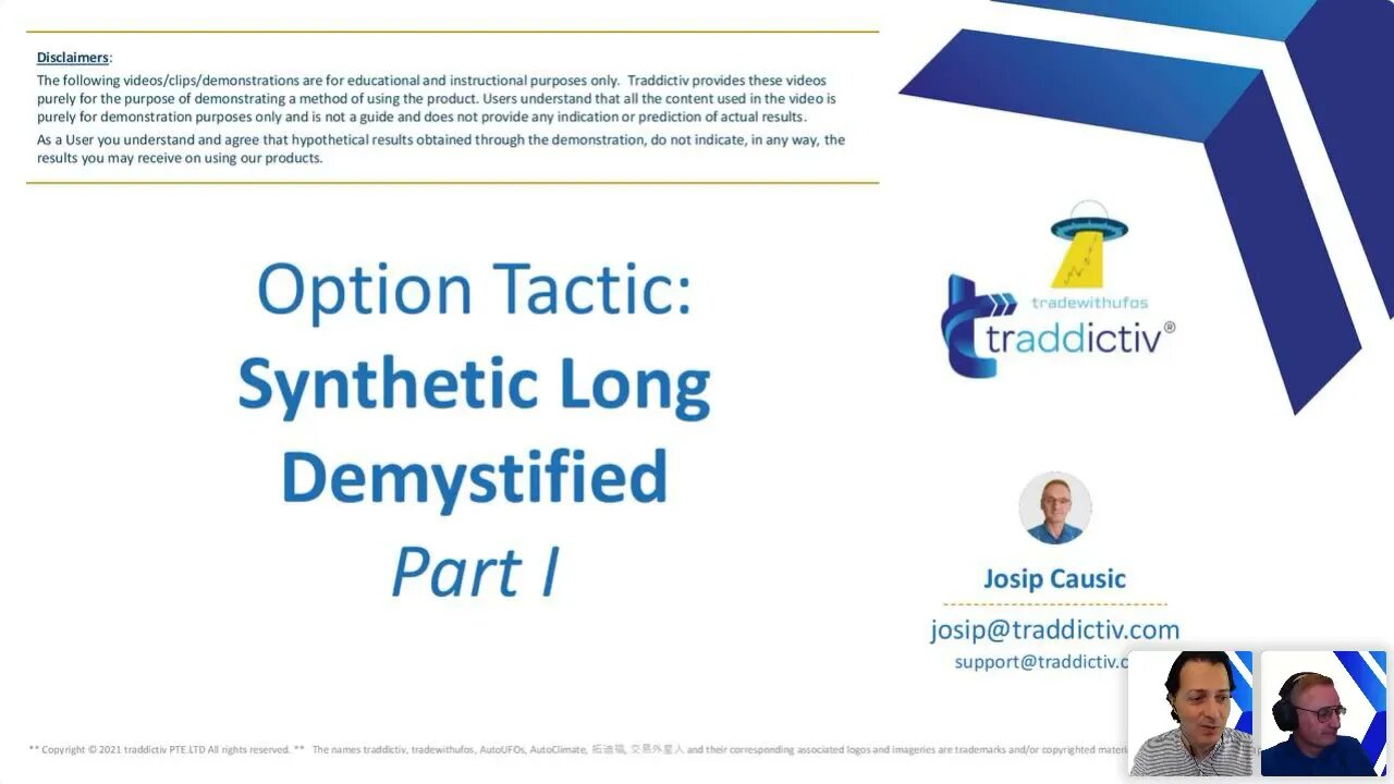 Option Tactic: Synthetic Long Demystified - Part 1 (Josip Causic & Jose Blasco)