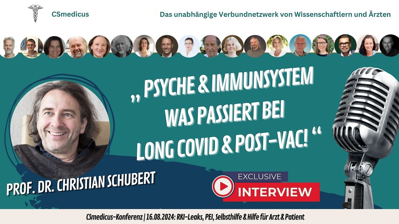 Psyche & Immunsystem bei Long Covid & Post-Vac | Prof. Dr. Dr. Christian Schubert | 16.08.2024