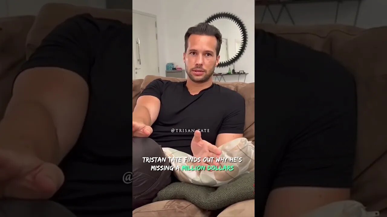 Tristan Tate Finds Out Why He’s Missing A Million Dollars #Shorts