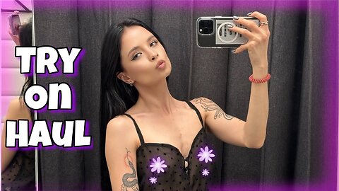 [4K] Transparent Outfits In Dressing Room | TRY ON HAUL shopping with Karina 2024 New clothes
