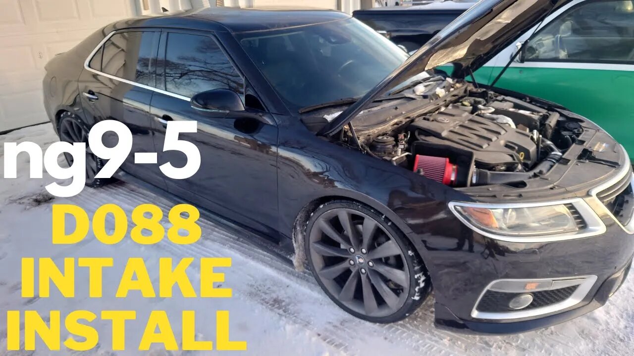 Saab NG9-5 D088 Intake install