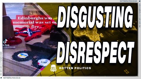 Disgusting gutter fraggles attack War memorial 😡