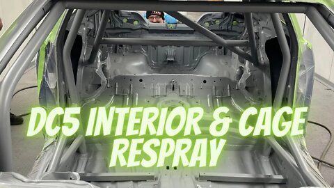 Honda Integra DC5 Roll Cage and Interior Respray