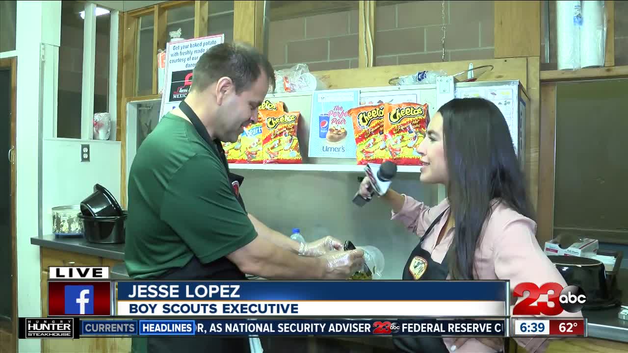 Boy Scouts Baked Potato Booth at Kern County Fair