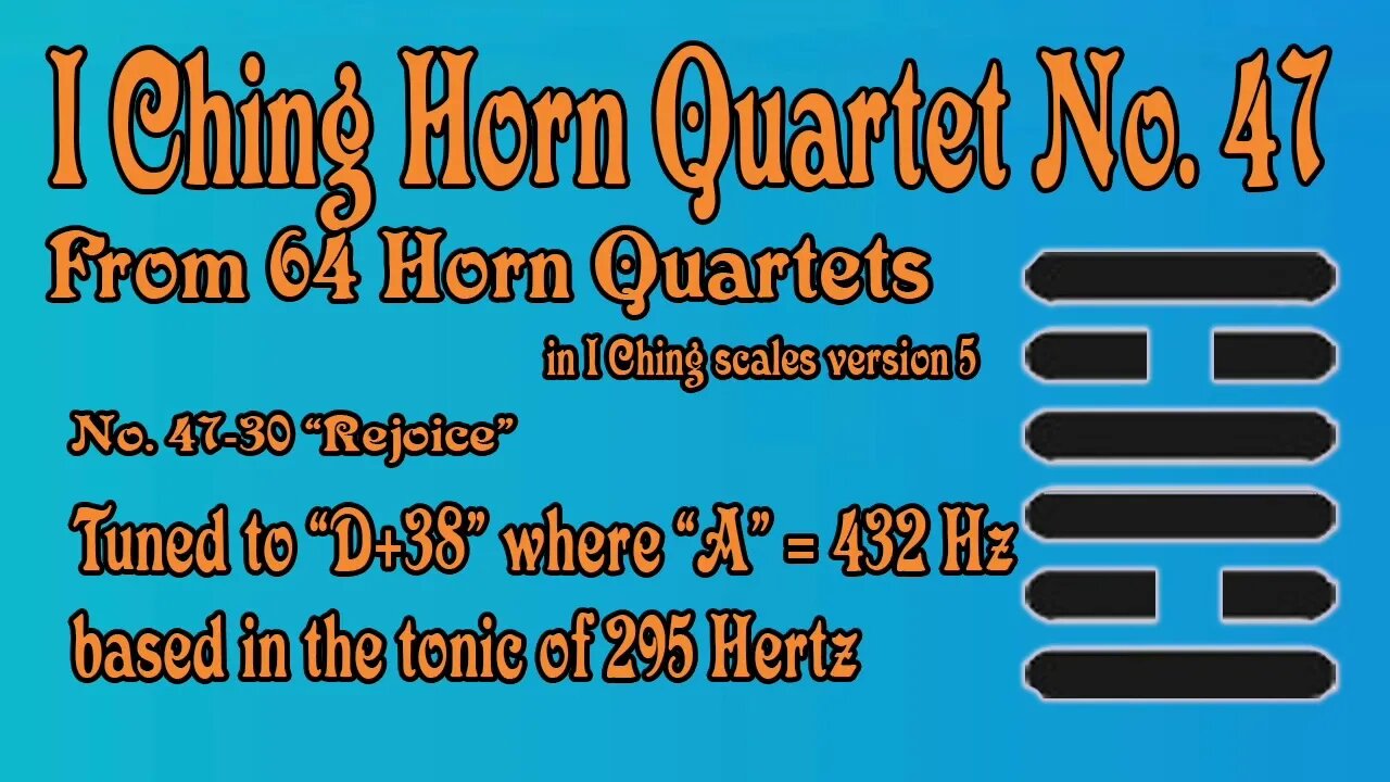 Richard #Burdick's #Horn #Quartet No. 47, Op. 308 No.47 - tuned to 295 Hz.